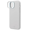 Uniq Lino Hue iPhone 15 case 6.1" Magclick Charging light gray/chalk gray