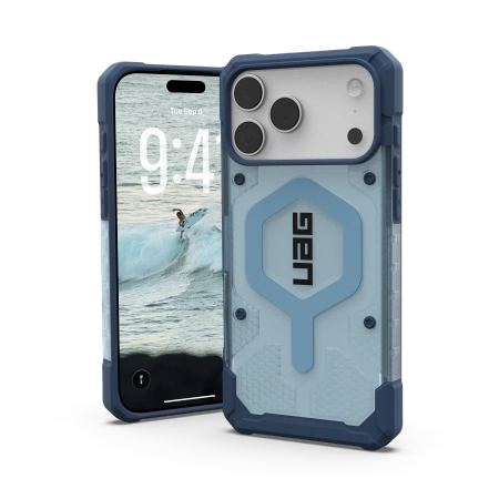 Etui UAG Pathfinder Clear MagSafe Bundle ze smyczą na iPhone 17 Pro Max - niebieskie