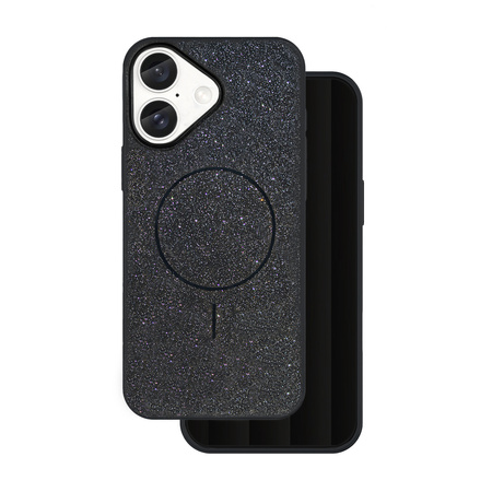 Nakładka Glitter Thin Mag do iPhone 16e czarna