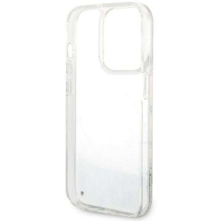 Guess GUHCP14LLCSGSGH iPhone 14 Pro 6.1" white/white hardcase Liquid Glitter Marble