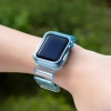 Silicone Band Strap Bracelet Case Strap Light Set for Apple Watch 42mm - Blue