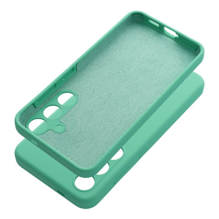 Futerał SILICONE 2mm do SAMSUNG S25 miętowy