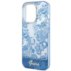 Guess Porcelain Collection - Etui iPhone 14 Pro (niebieski)