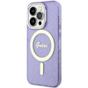 Guess GUHMP14XHCMCGU iPhone 14 Pro Max 6.7" purpurowy/purple hardcase Glitter Gold MagSafe
