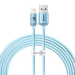 Baseus Crystal Shine Series USB-Kabel - Lightning 2,4A 20W 2m blau (CAJY001203)