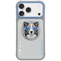 Etui Nimmy Glasses Cool Dog MagSafe do iPhone 17 Pro szary