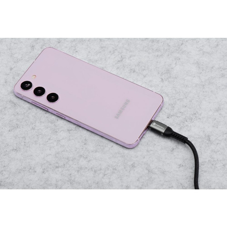 Kabel USB A do USB C Forcell F-Energy QC4.0 3A 66W Cafule 0,25 m C256 czarny