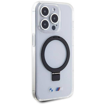BMW Ring Stand M Collection MagSafe - Etui iPhone 15 Pro (przezroczysty)