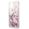 Guess GUHCP13SLGPEPI iPhone 13 mini 5,4" różowy/pink hardcase Peony Liquid Glitter