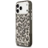 Etui Karl Lagerfeld IML Leopard Pattern MagSafe do iPhone 17 Pro Max - brązowe