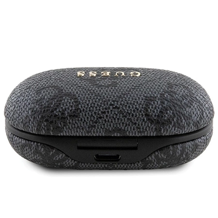 TWS Guess 4G Metal Bluetooth headphones with ENC docking station - black