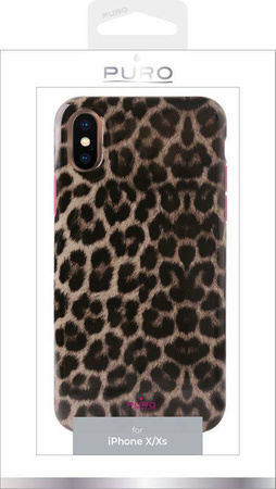 PURO Glam Leopard Cover - Etui iPhone Xs / X (Leo 2) Limited edition
