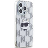 Karl Lagerfeld KLHCP15LHKLPCHT iPhone 15 Pro 6.1" transparent hardcase IML Choupette Head & Monogram