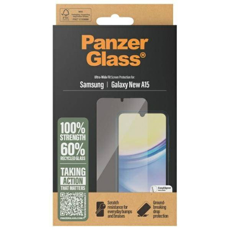 Szkło hartowane PanzerGlass Screen Protection Ultra-Wide Fit na Samsung Galaxy A16 / A16 5G