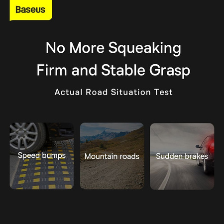 Baseus Wisdom Induktionsladegerät Autotelefonhalter für Haftnotizen schwarz (CGZX000001)