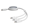 Kabel Baseus Free2Draw CB000084 zwijany USB-C - Lightning / USB-C / micro USB 100W 1.1m - biały