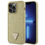 Guess GUHCP14XHDGTPD iPhone 14 Pro Max 6,7&quot; Gold/Gold Hardcase Strass Dreieck