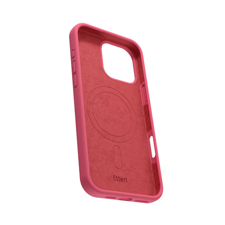 Nakładka Etteri Silicone Mag do iPhone 16 Pro Max 6,9" malinowa