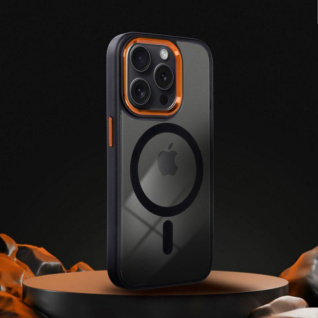 Futerał COLOR EDGE MAG COVER kompatybilny z MagSafe do IPHONE 13 Pro czarno złoty
