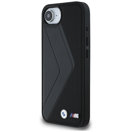 BMW futerał do IPHONE 16e (SE 4 2025) kompatybilny z MagSafe BMHMPSE424PUOCSK (PU Oversized Stripes) black