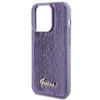 Etui Guess Sequin Script Metal na iPhone 15 Pro Max - fioletowe