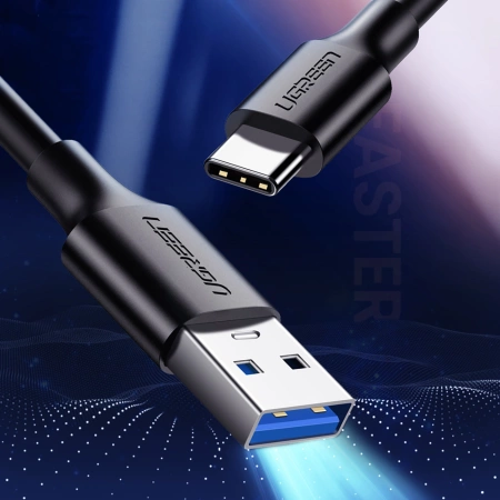 Ugreen kabel przewód USB 3.0 - USB Typ C 2m 3A czarny (20884)