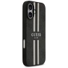 Etui Guess 4G Printed Stripes MagSafe na iPhone 17 -czarne