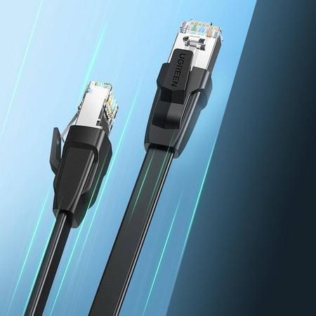Ugreen LAN Kabel Ethernet Cat.8 U / FTP flach 1m schwarz (NW134)