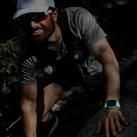 UNIQ pasek Stride SE Apple Watch         42/41/40mm FKM Rubber Strap lume