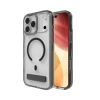 ZAGG Santa Cruz Snap KS MagSafe Case with Stand for iPhone 17 Pro Max - Clear and Black