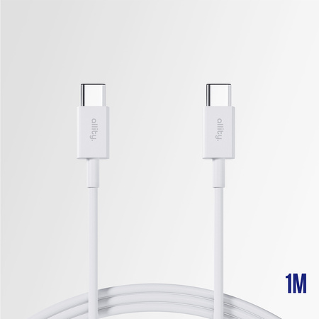 Allity kabel AUC-03 USB-C - USB-C 2,0 m 100W biały