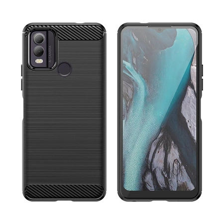 Carbon Case Silikonhülle für Nokia C22 - schwarz