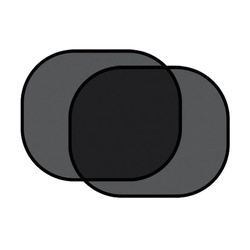 Osłona przeciwsłoneczna do samochodu z przyssawkami na szyby tylne czarna