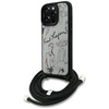 KARL LAGERFELD futerał do IPHONE 16 PRO KLHCP16LPGGRMPCG kompatybilny z MagSafe (CRSSBY Grained PU W/ Pattern & Logo) szary