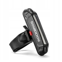 Rockbros A54BK Rear Bike Light + Micro USB - USB-A Cable - Black