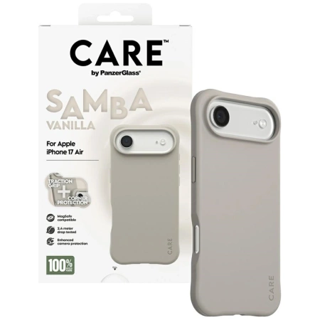 CARE by PanzerGlass Fashionable Samba MagSafe Case for iPhone Air - Gray