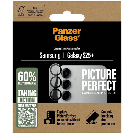 PanzerGlass PicturePerfect Lens Protector Tempered Glass for Samsung Galaxy S25+