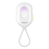 Wykrywacz ukrytych kamer Baseus Heyo Series II z alarmem i mini latarką + kabel Baseus Simple USB-A - USB-C – biały