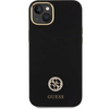 Original Case APPLE IPHONE 15 PLUS Guess Hardcase Silicone Logo Strass 4G (GUHCP15M4DGPK) black
