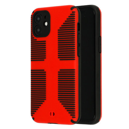 TEL PROTECT Grip Case do Iphone 12 Czerwony