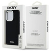 Original Handyhülle IPHONE 15 PRO DKNY Hardcase Plain Logo MagSafe (DKHMP15LPSCMCLK) schwarz
