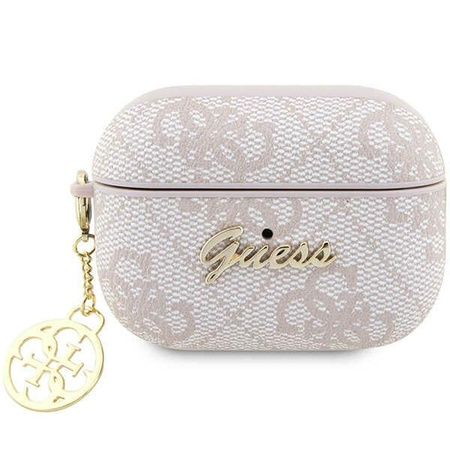Guess GUAP2G4GSMP AirPods Pro 2 Cover Pink/Pink 4G Charm Collection