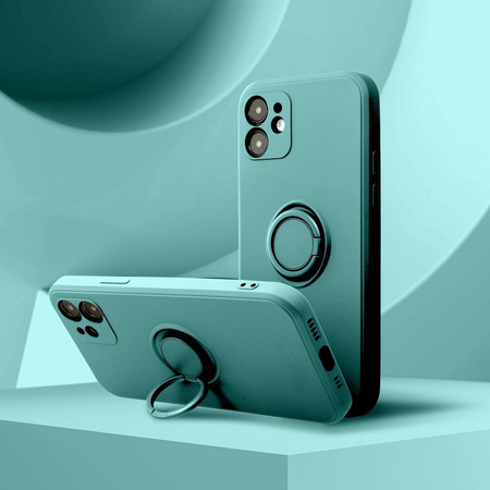 Futerał SILICONE RING do IPHONE 15 PRO MAX zielony
