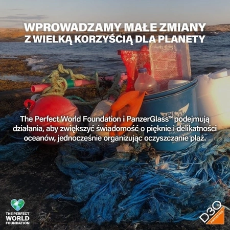 Szkło hybrydowe PanzerGlass Matrix Ultra-Wide-Fit na iPhone 15 Plus z pozycjonerem