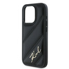 Karl Lagerfeld KLHCP15LPQDSMGK iPhone 15 Pro 6.1" czarny/black hardcase Diagonal Quilted Script