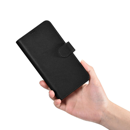 iCarer Wallet Case für Samsung Galaxy S23+ Ledertasche Geldbörse schwarz