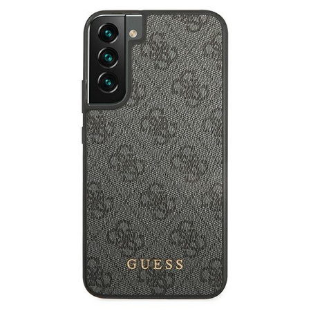 Guess GUHCS22SG4GFGR S22 S901 gray / gray hard case 4G Metal Gold Logo