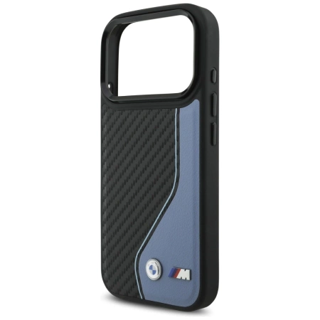 BMW M Carbon Logo MagSafe Case für iPhone 17 Pro – Blau