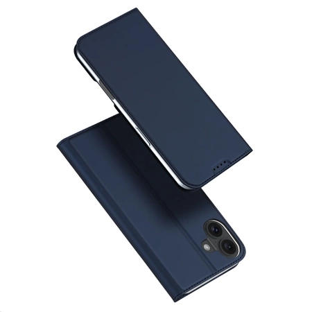 Etui Dux Ducis Skin Pro na iPhone 16 z klapką i miejscem na kartę - niebieskie