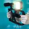 Zestaw / uchwyt selfie z pilotem na bluetooth tripod do transmisji na żywo z lampą LED, mikrofonem, pilotem TL-49T